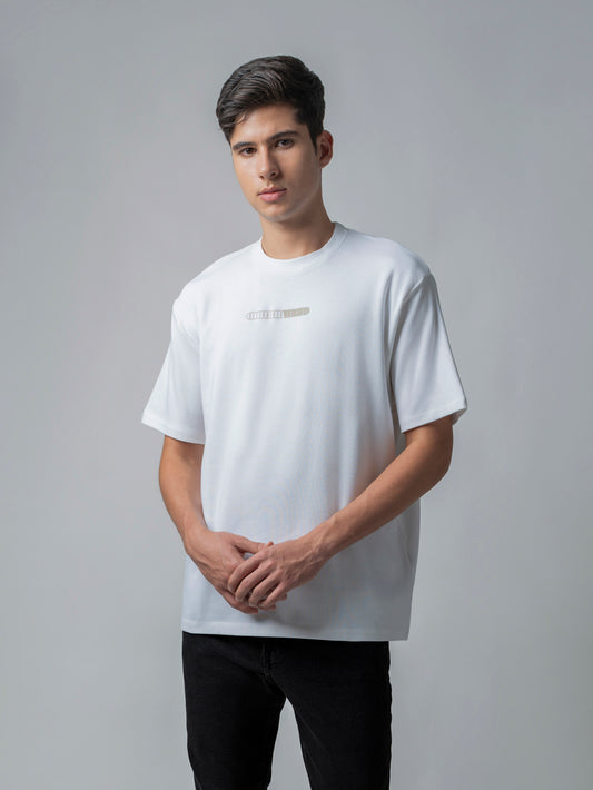 Oversized Supima Cotton Lycra Mens White T Shirts