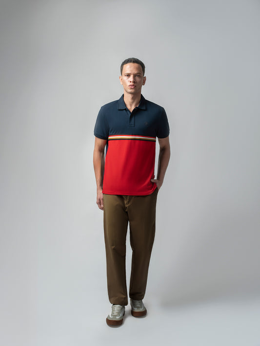 Navy blue polo tshirt for men