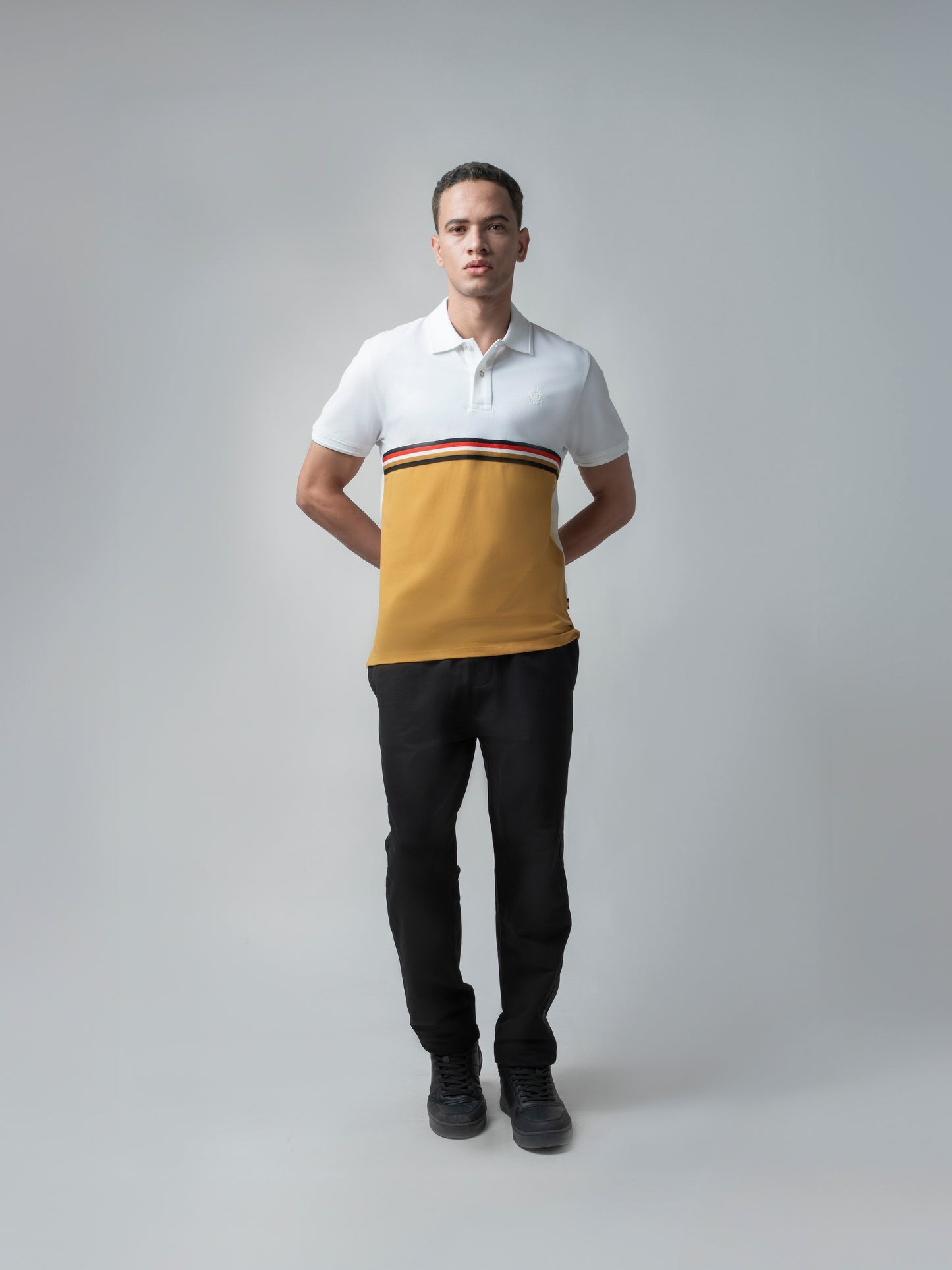 Supima Cotton Lycra White Polo T Shirt For Men