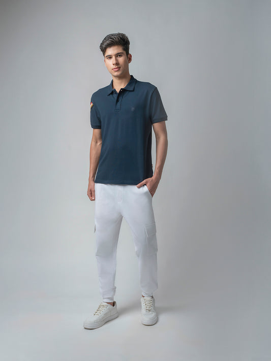 Navy blue polo tshirt for men