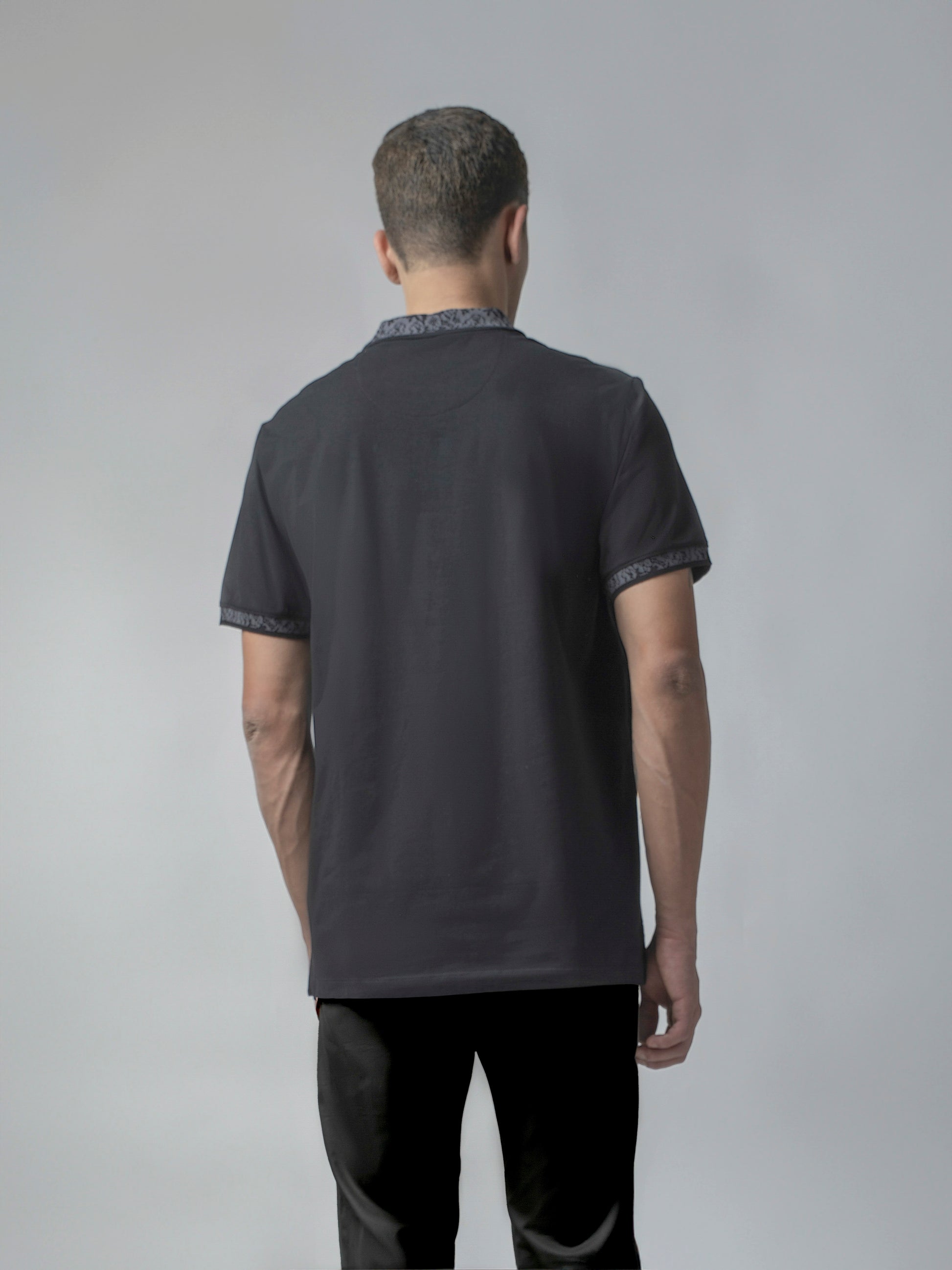Jersène Jersey HD Sticker Iconic Emblem Black Polo for Men