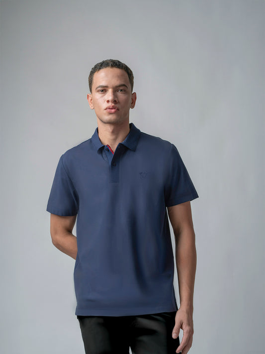 Jersène Jersey with Textured HD Sticker Iconic Emblem Navy Tee