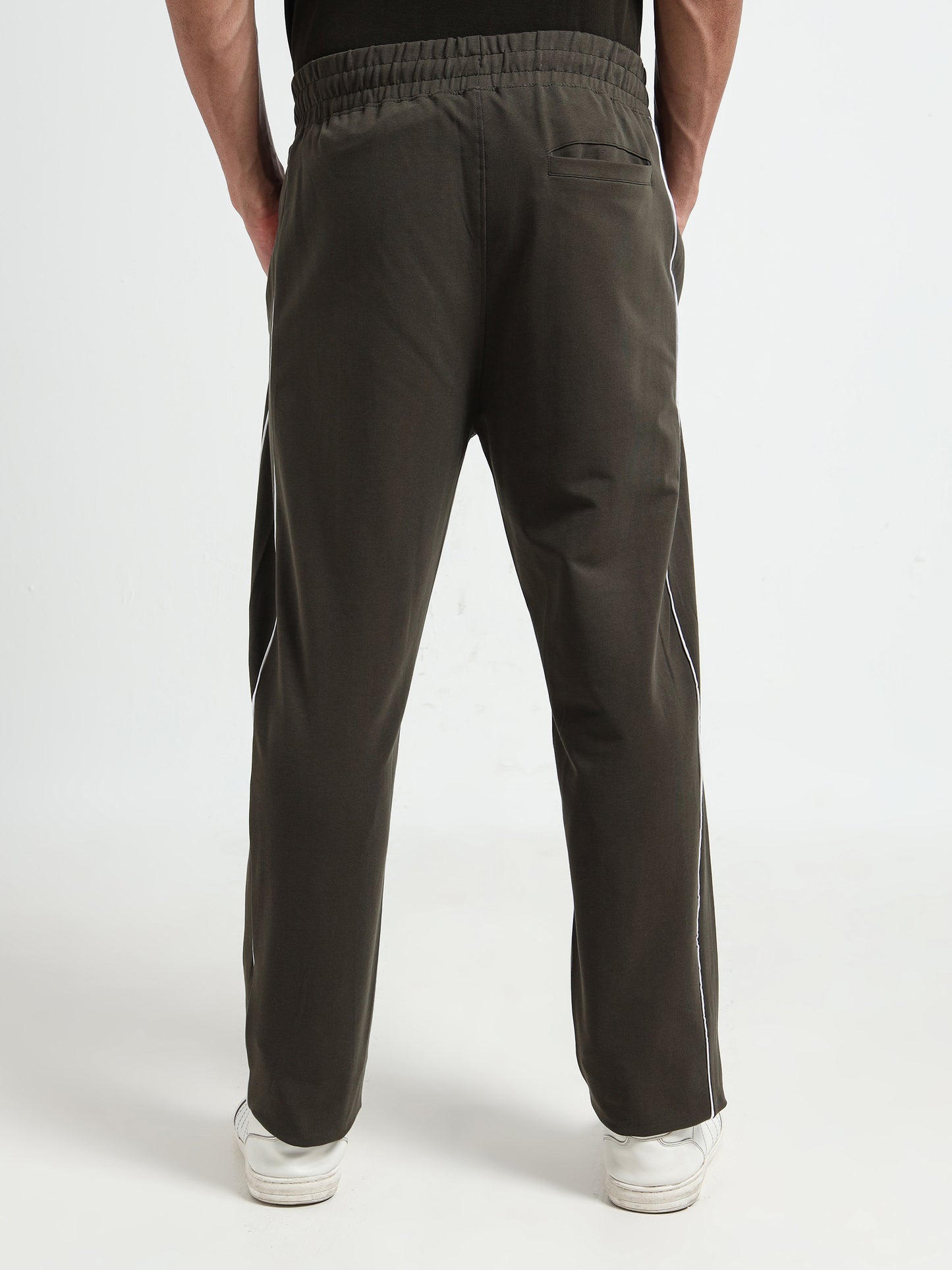 Engyne Cut & Sew Track Pant – Rougen Loop Knit Olive