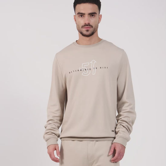 Men’s beige sweatshirt