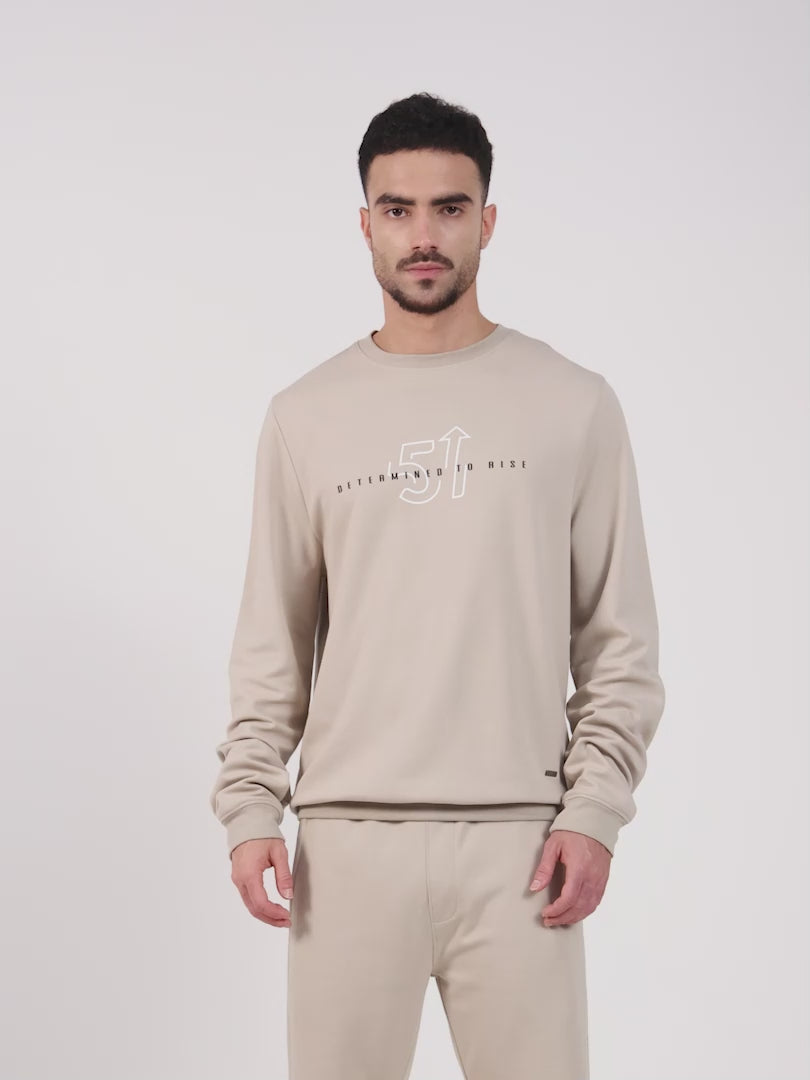 Men’s beige sweatshirt